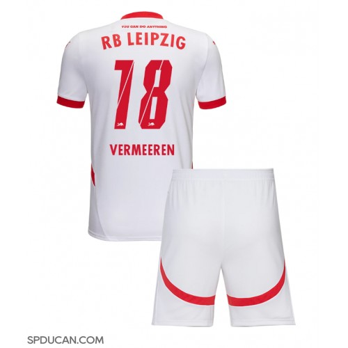 Dječji Nogometni Dres RB Leipzig Arthur Vermeeren #18 Domaci 2024-25 Kratak Rukav (+ Kratke hlače)